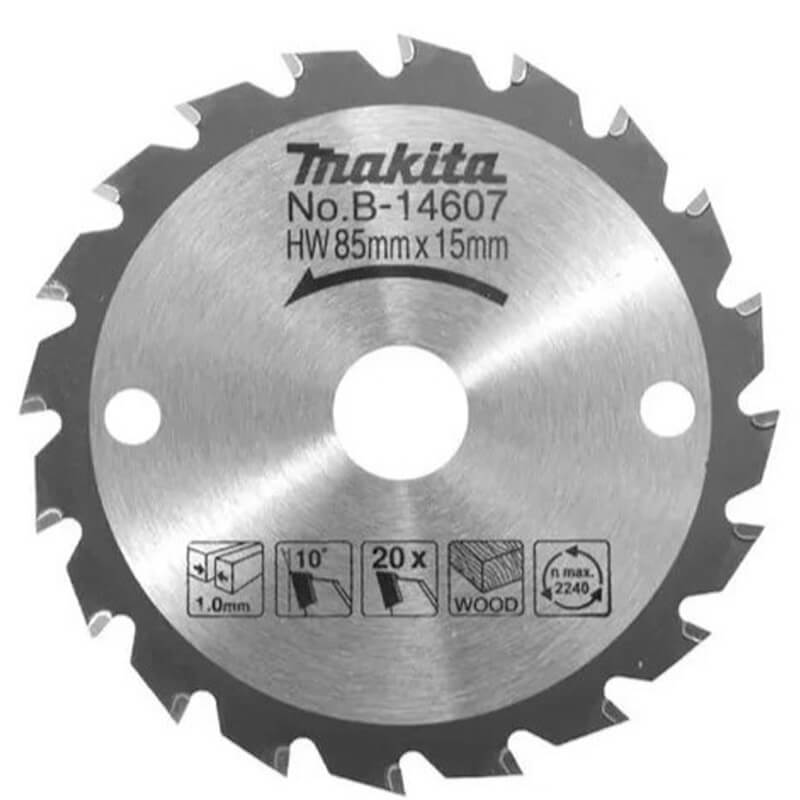 Disco De Serra TCT 85mmx15mmx20t HS300 HS301 Makita B-14607