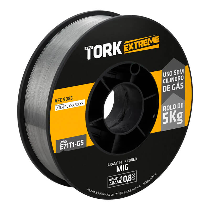 Arame Para Solda Mig Uso Sem Gás 0.8mm Rolo De 5 Kg – Super Tork AFC-9085 - Image 3