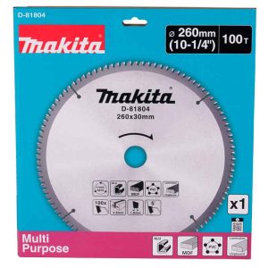 Lamina De Serra TCT 260MM X 30MM X 100T Metal Makita D-81804
