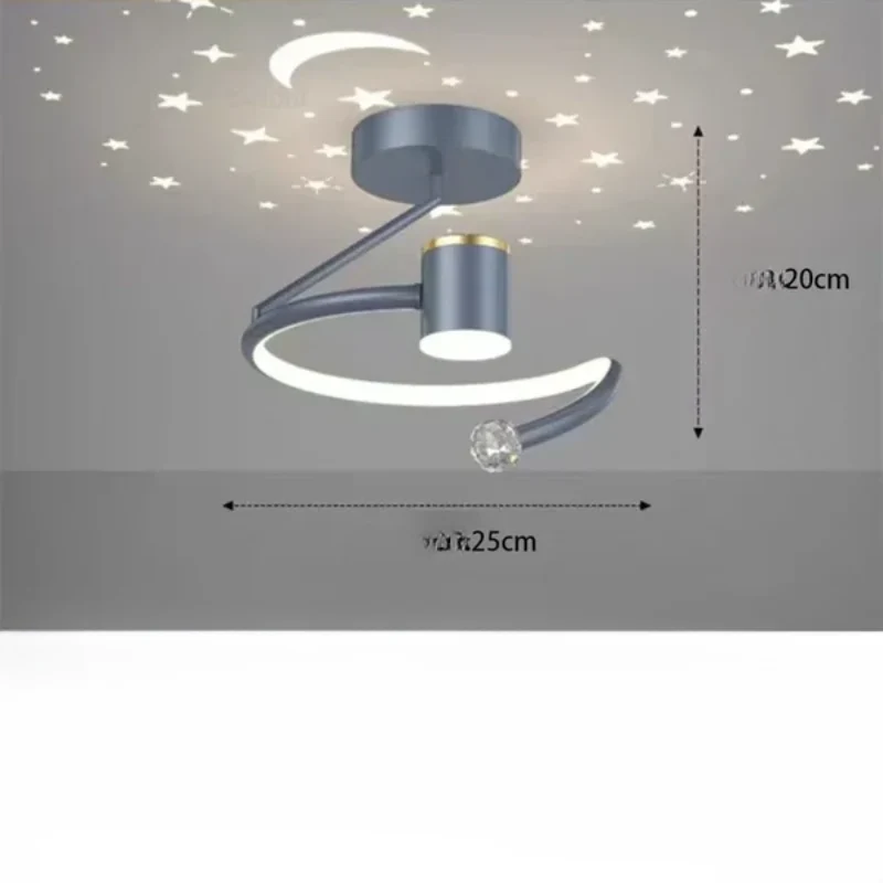 Starry Effect LED Ceiling Light Dimmable Room Lighting - Image 9