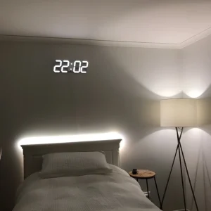 LED Digital Wall Clock with Large Display and Night Mode
