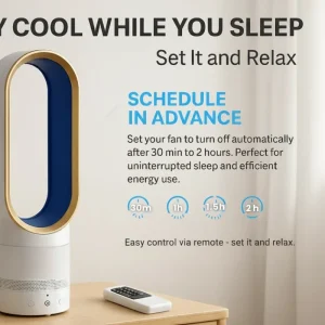 Safe & Stylish Bladeless Fan for Home Comfort