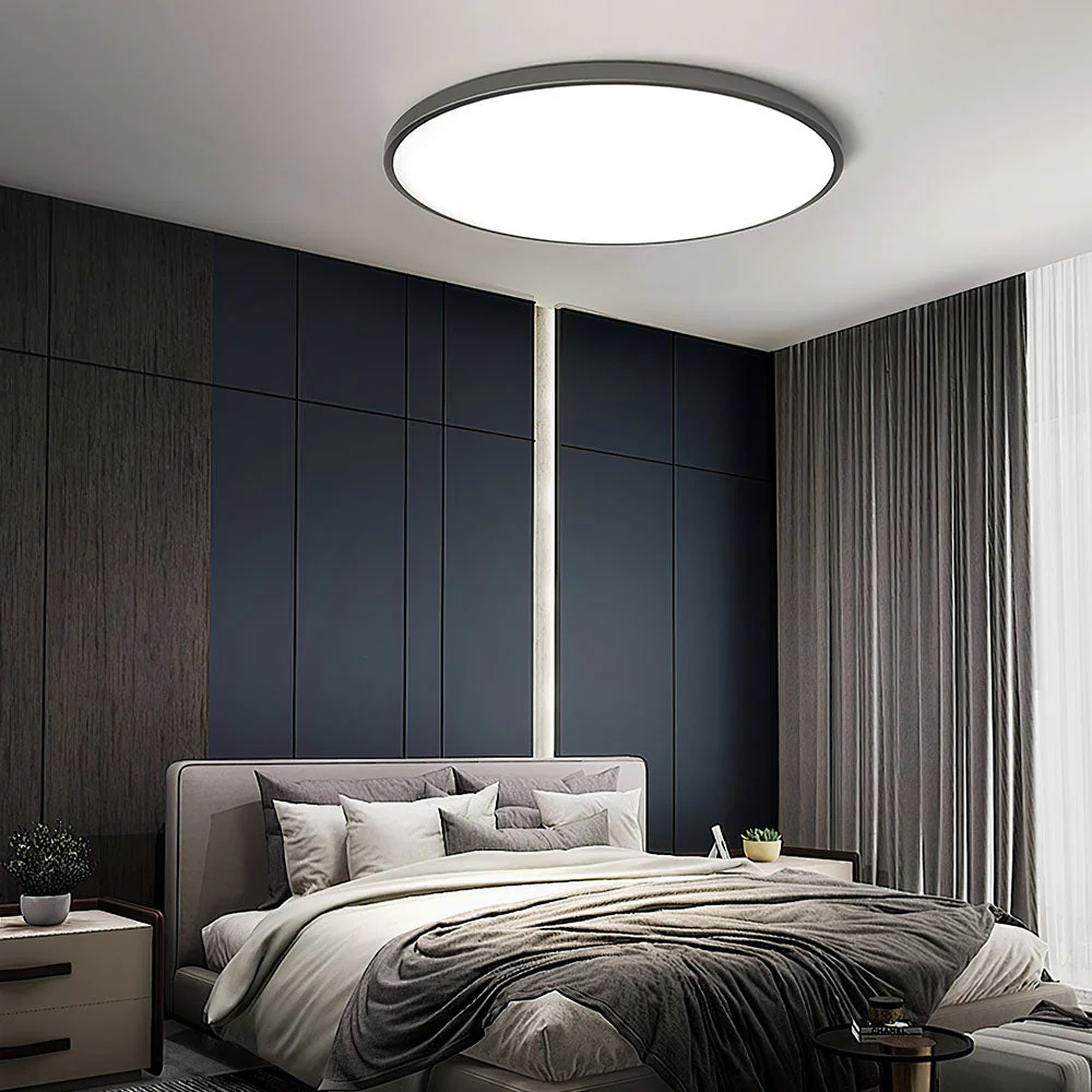 Modern Round LED Ceiling Light Bright Flush Mount Indoor Lighting - Image 4