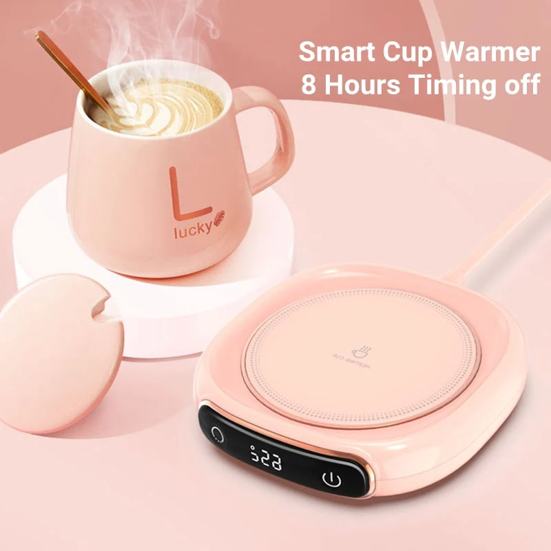 Coffee Mug and Cup Warmer Plate with Digital Temperature Display for Desk Tumbler - Image 4