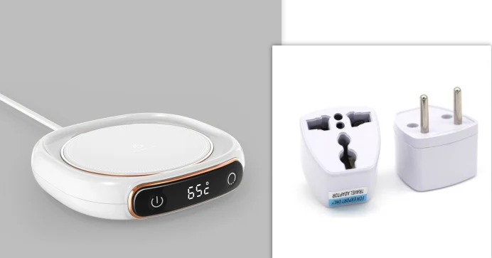Coffee Mug and Cup Warmer Plate with Digital Temperature Display for Desk Tumbler - Image 8