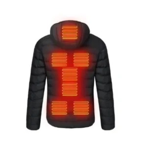 Unisex Heated Winter Jacket Adjustable 3-Level Warming Coat