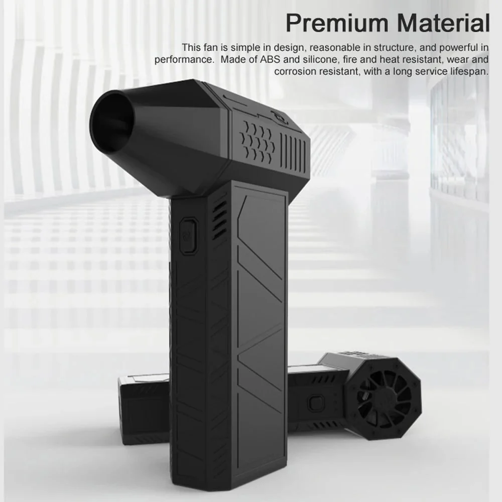 Electric Air Duster Cordless Handheld Rechargeable USB Portable Jet Fan Battery Powered Blower - Image 3