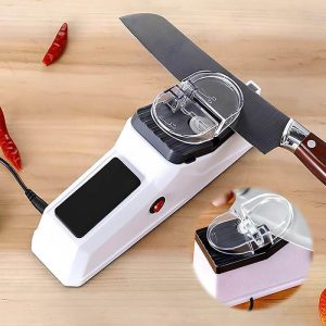 Electric Knife Sharpener Kitchen Scissor USB Portable Tabletop Automatic