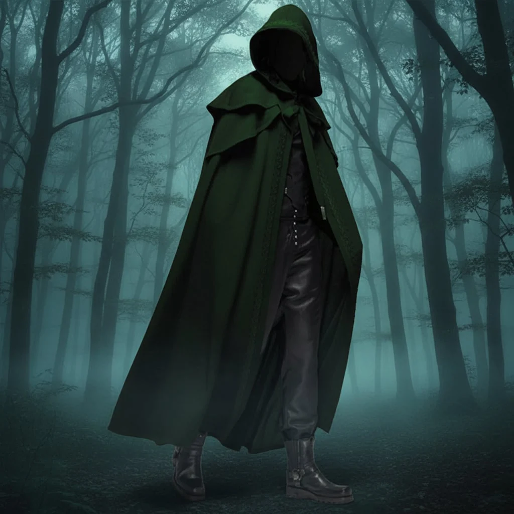 Halloween Hooded Cloak with Cape and Embroidered Trim for Witch Costume Party Red Riding Hood - Image 5