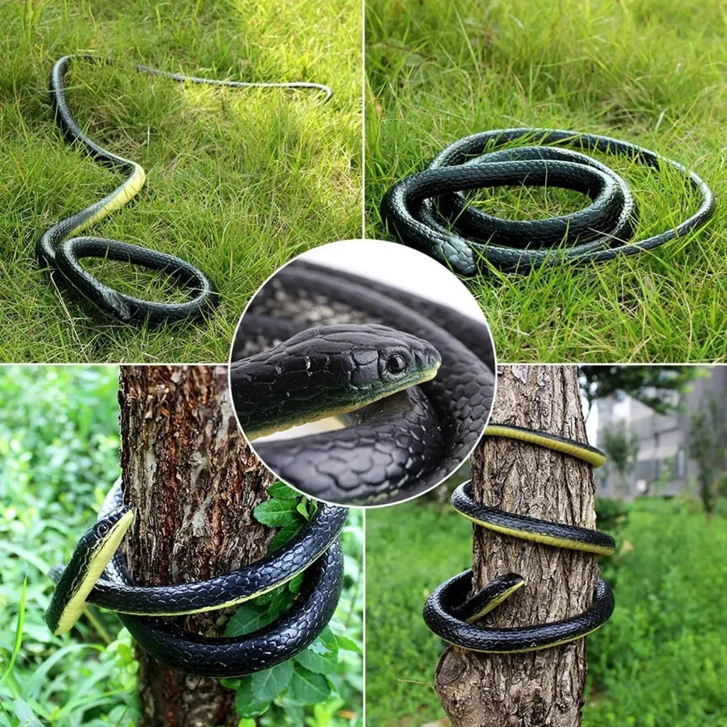 Halloween Realistic Rubber Snake Toy with Flexible Design for Water and Outdoor Decoration Prop - Image 3