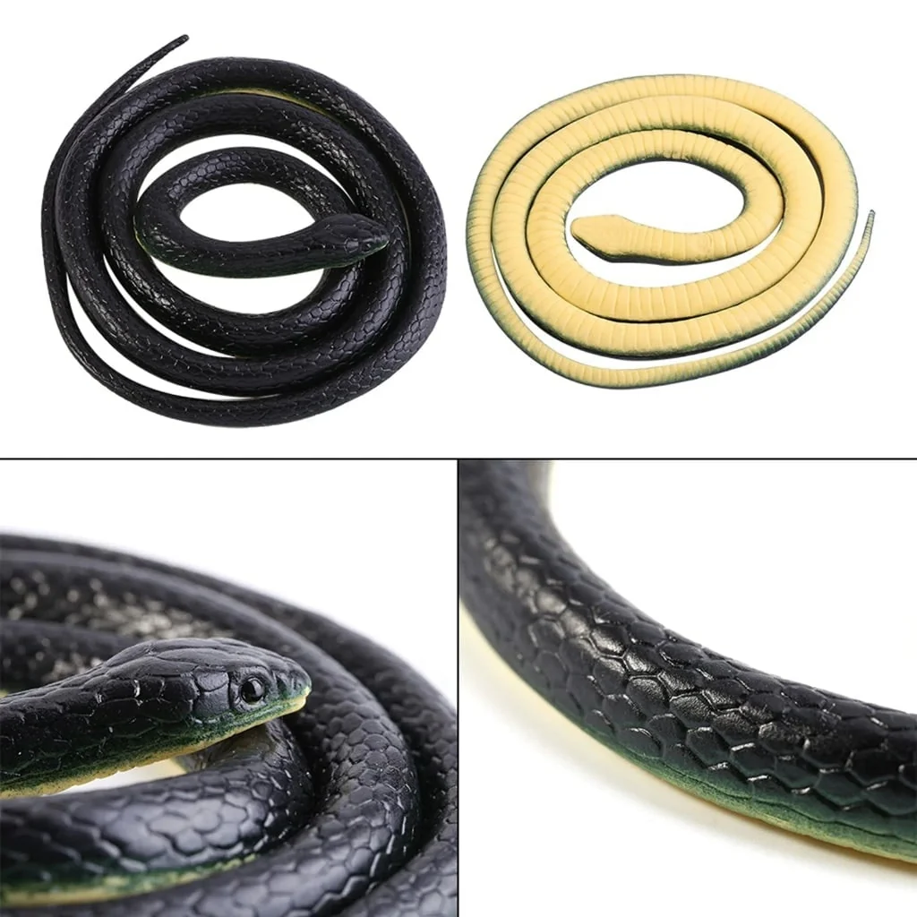 Halloween Realistic Rubber Snake Toy with Flexible Design for Water and Outdoor Decoration Prop - Image 4