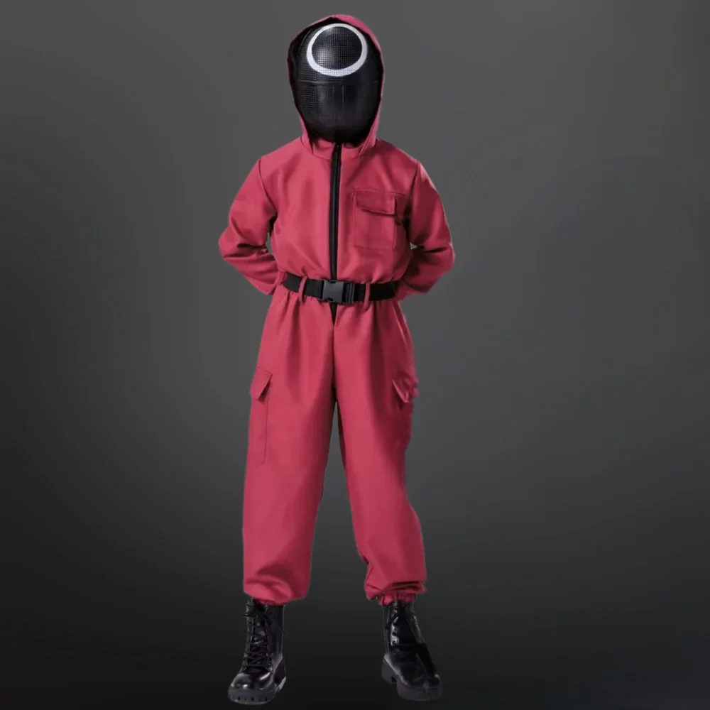 Halloween survival game Costume Suit with Mask and Toy Gun - Image 3