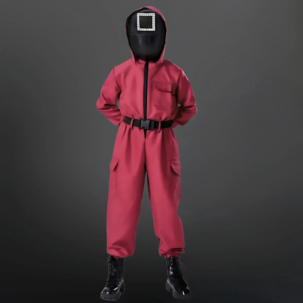 Halloween survival game Costume Suit with Mask and Toy Gun - Image 4