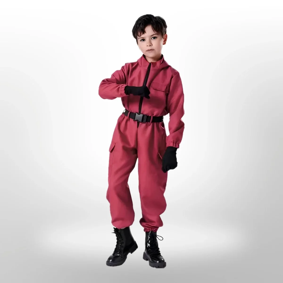 Halloween survival game Costume Suit with Mask and Toy Gun - Image 8