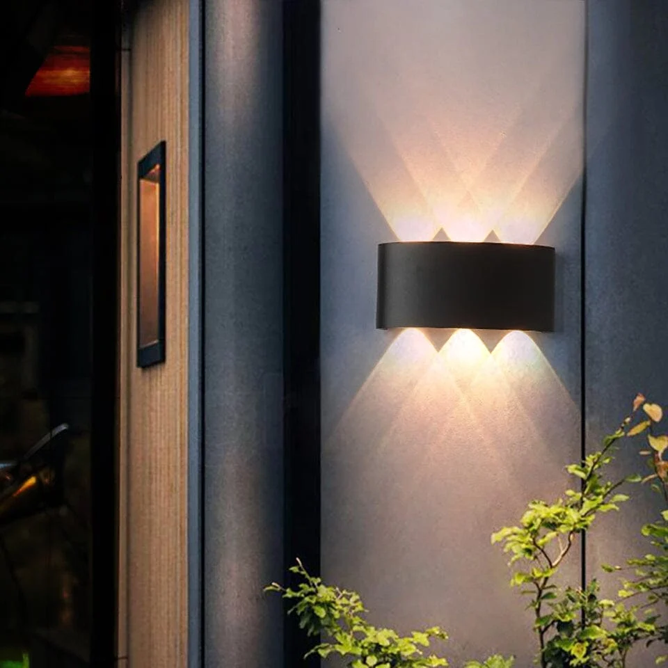 Outdoor Wall Sconce Light LED Up Down Modern Slim Weatherproof Lamp - Image 8