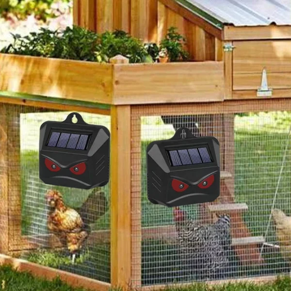 Rat and Mouse Deterrent with Electronic Ultrasonic Pest and Predator Light Eyes for Garden - Image 4