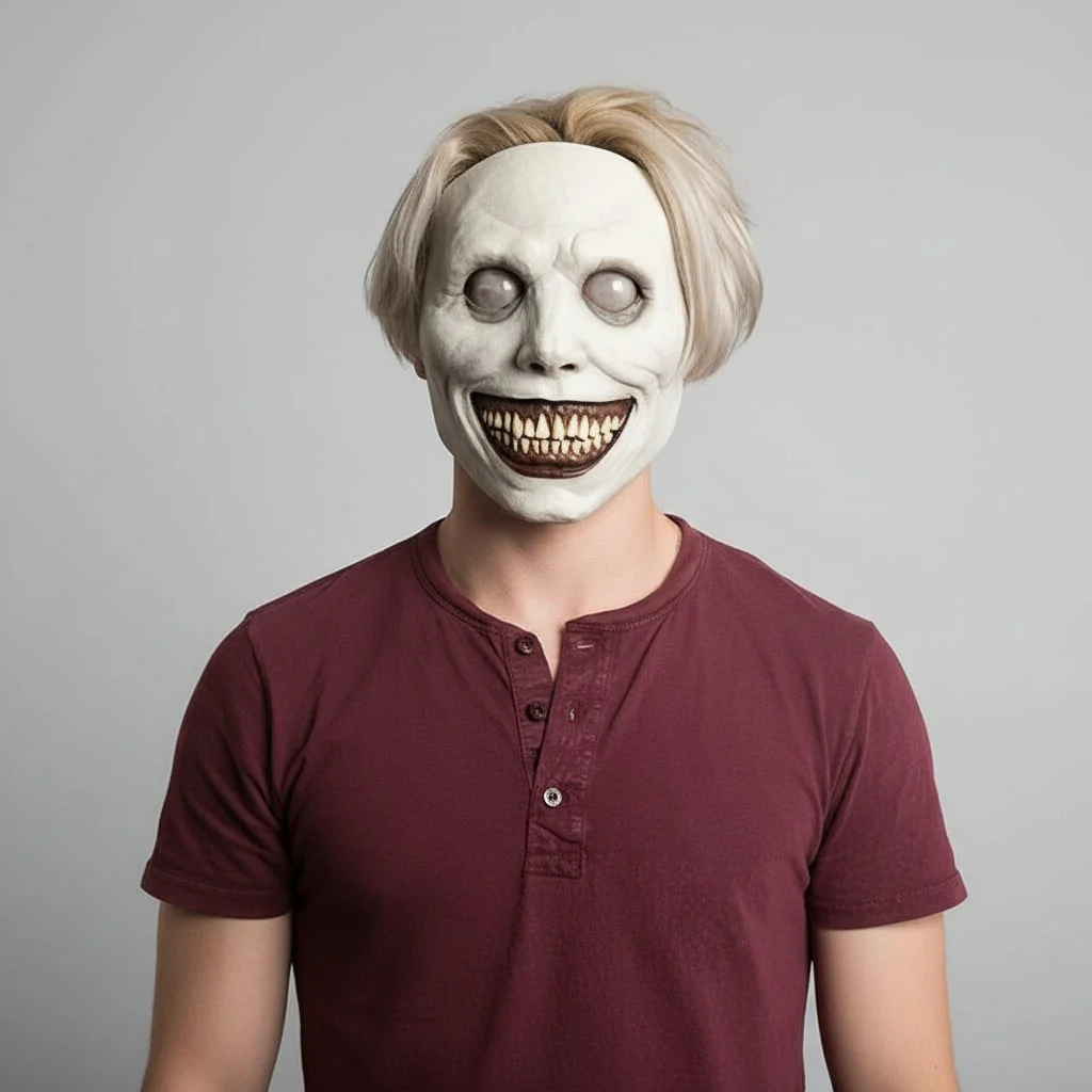 Scary Halloween Mask Creepy Latex Horror with LED and Adjustable Strap for Costume Party - Image 6