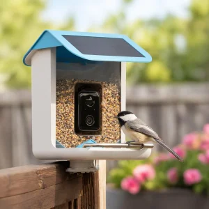 Smart Bird Feeder Camera Solar Powered WIFI Waterproof Outdoor With Video