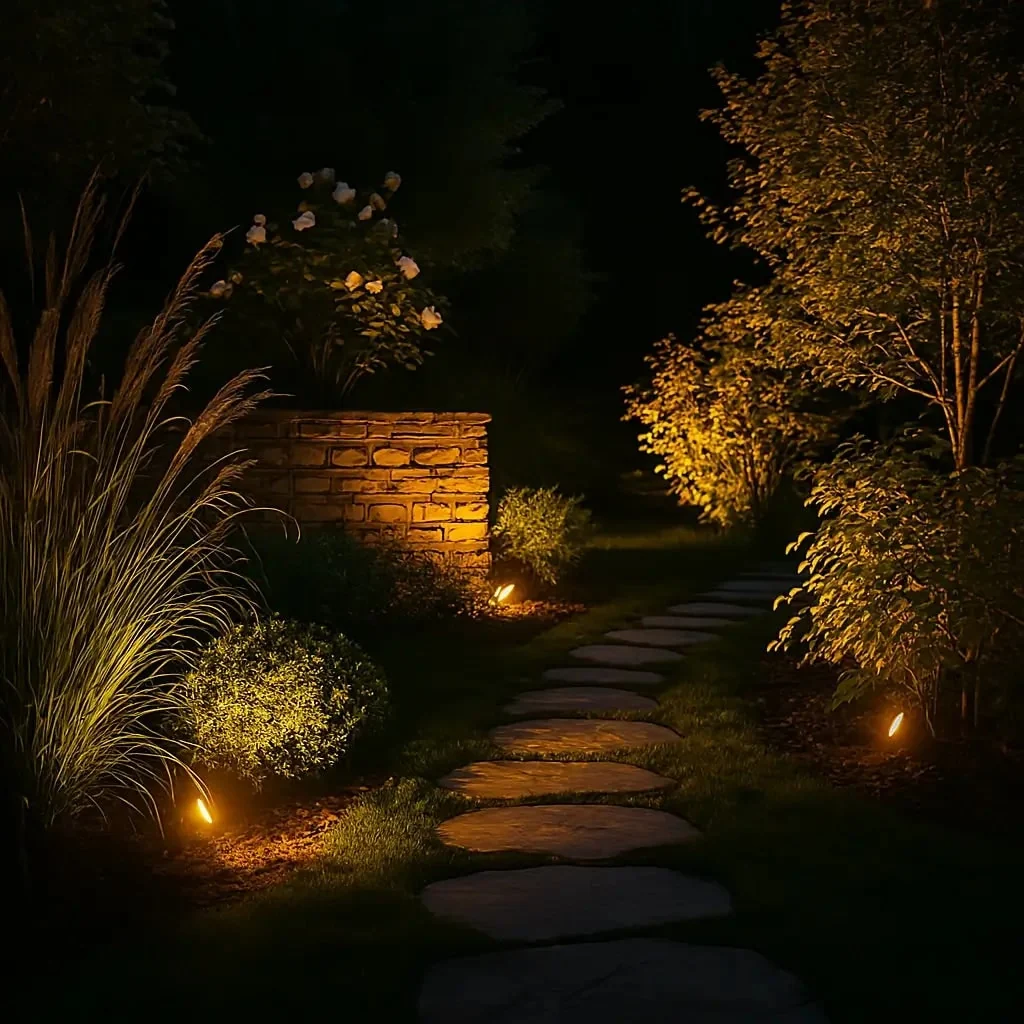 Solar Garden Lights Landscape Powered Spotlight Adjustable Rechargeable Outdoor - Image 3